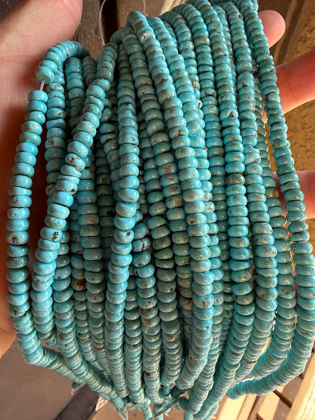 Natural Turquoise Ronelle Beads 3x6mm