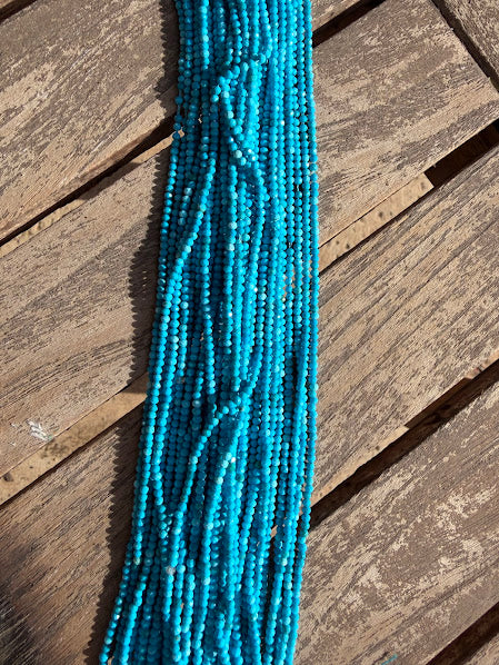 Turquoise Faceted 2mm