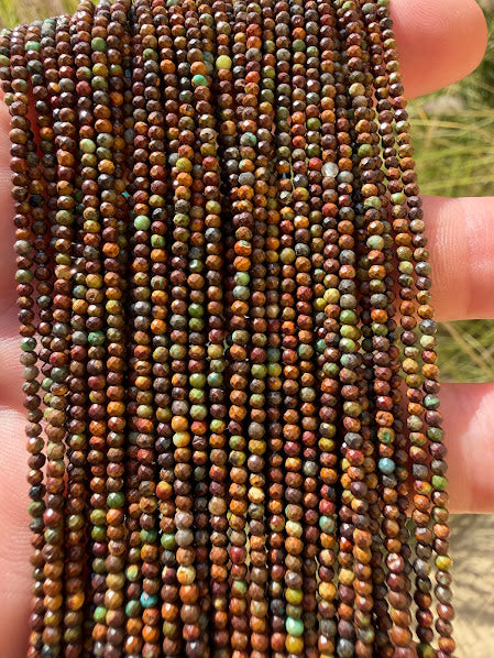 Turquoise Faceted 2mm