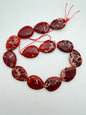 Red Jasper Pear Shape 30x20mm