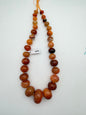 Graduated Dyed Agate Beads. Honey