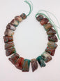Graduated Natural Druzy Focal Beads