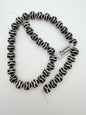 Agate Round 10mm Black & White
