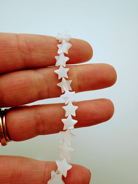 Star Shape Shell 8mm Beads