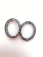Ring Bead 34x29mm Glitter Smoke
