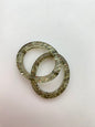 Ring Bead 34x29mm Glitter Sage
