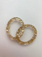 Ring Bead 34x29mm Glitter Gold