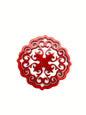 Filigree Circle 45mm Red