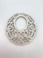 Filigree Circle 2.5” Silver