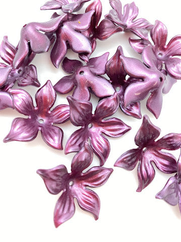 Flower Cap 28mm Purple