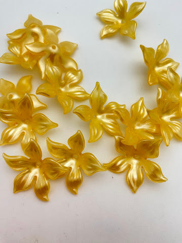 Flower Cap 28mm Yellow