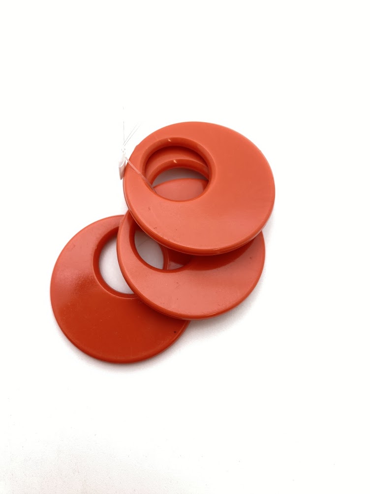 Ring Drop 34mm Coral