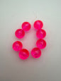 Round 16mm Neon Hot Pink