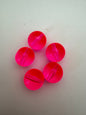 Round 20mm Neon Hot Pink