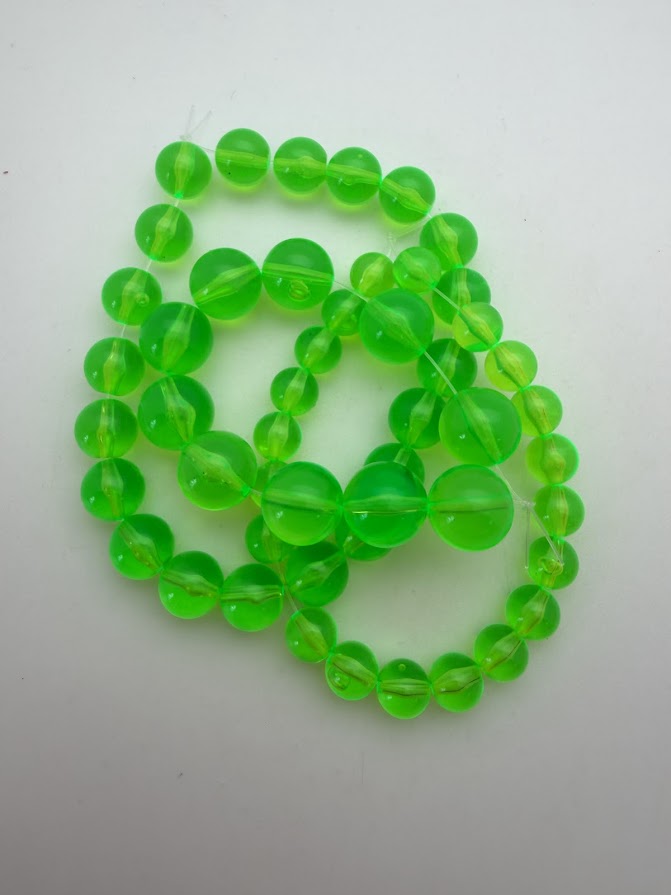 Round 12mm Neon Green