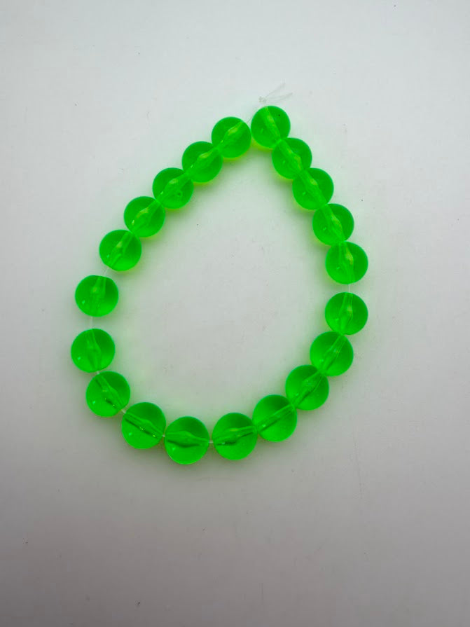 Round 10mm Green Neon