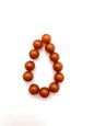 Round 10mm Marble Pumpkin - IT-RD-0350-A
