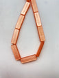Rectangle Moon Glow Matte 29x10mm Peach