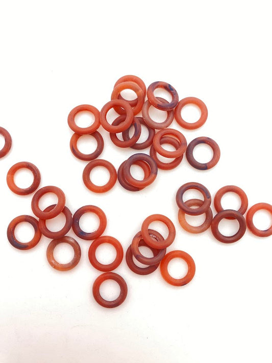Ring 12mm Rosewood Marble Matte