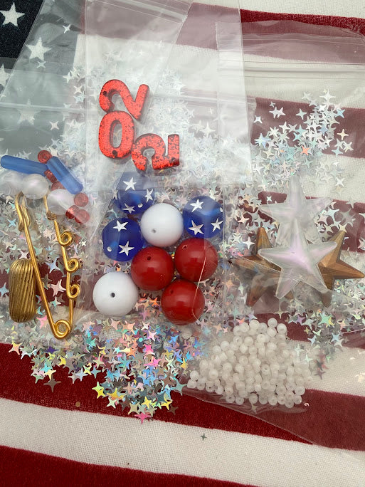 Red, White & Blue - Semiquincentennial Safety Pin Kit