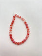 Vintage Glass Faceted 6mm Two-tone pink