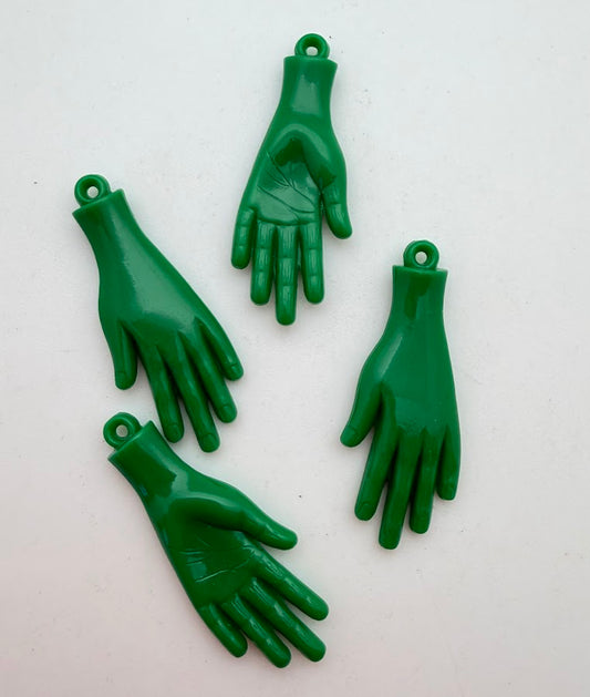 Hand Charm 40x1mm Bright Green