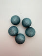Round 20mm Matte Glitter Paris