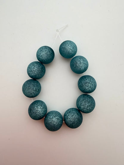Round 12mm Matte Glitter Paris