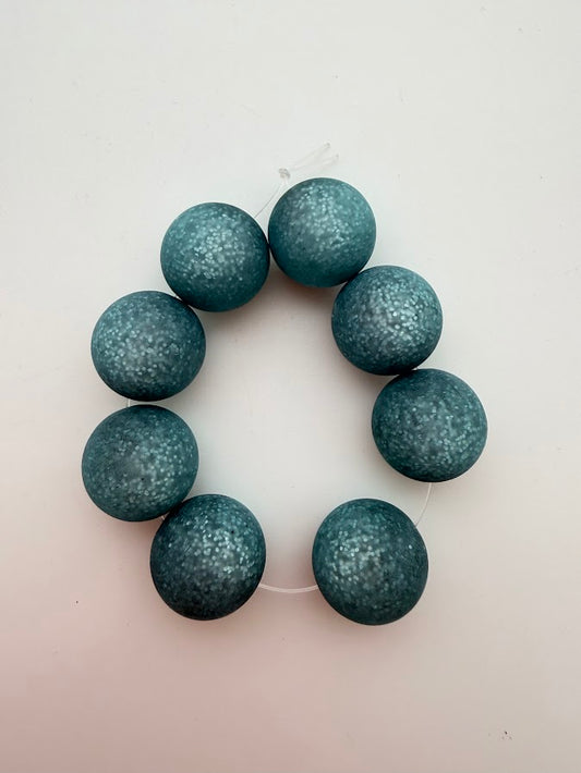 Round 16mm Matte Glitter Paris
