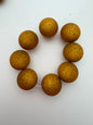 Round 16mm Matte Glitter Honey