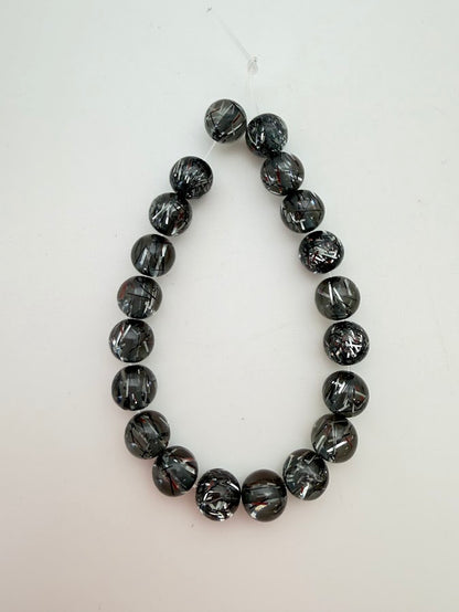 Round 8mm Tinsel Black Diamond