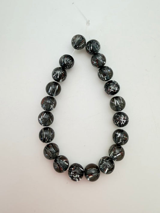 Round 8mm Tinsel Black Diamond