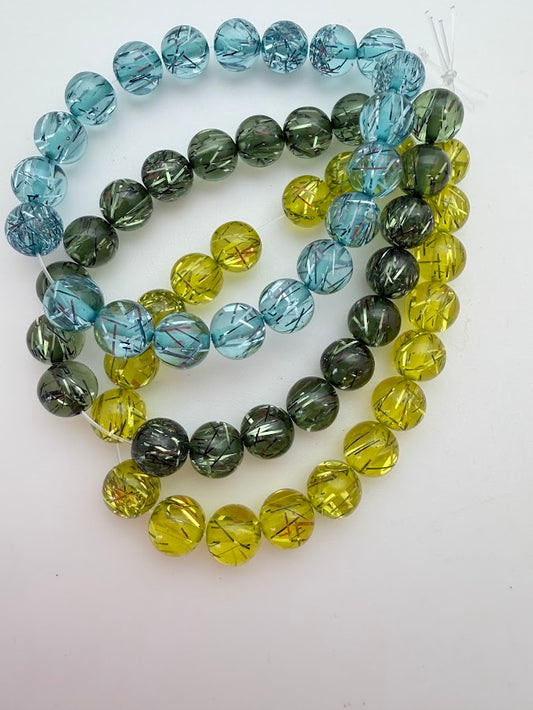 Round 8mm Tinsel Paris Blue