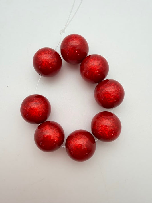 Round 14mm Satin Glow Cherry Lip