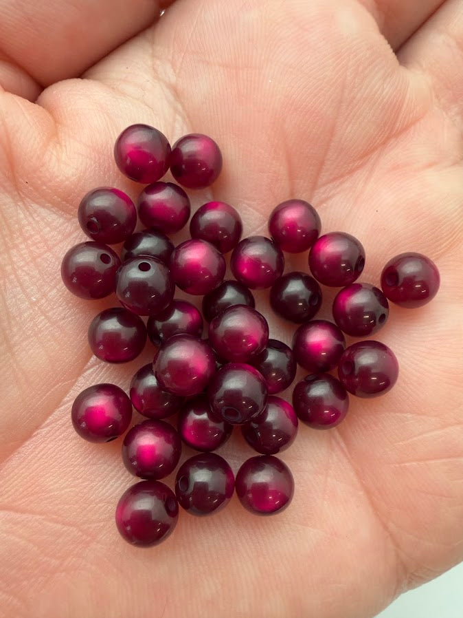 Round 6mm Moonglow Blackberry Juice