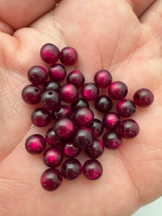 Round 6mm Moonglow Blackberry Juice