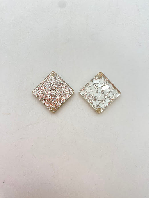 Link Glitter 20mm Silver
