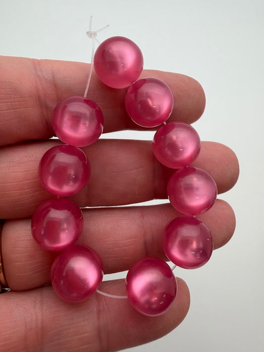 Round 12mm Moonglow Rose Pink