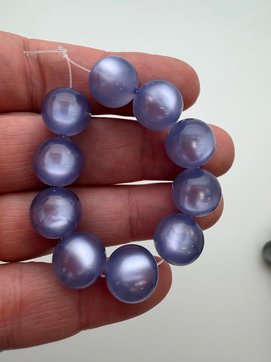 Round 12mm Moonglow Iris