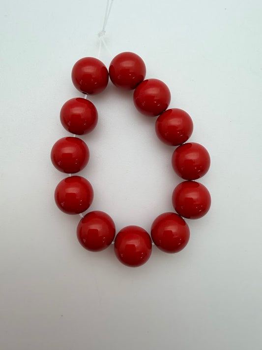 Round 10mm True Red