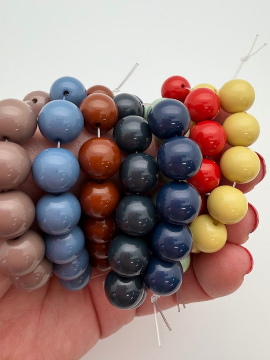 Round 10mm Navy
