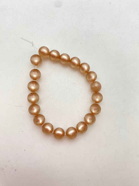 Moon glow round 8mm Prosecco