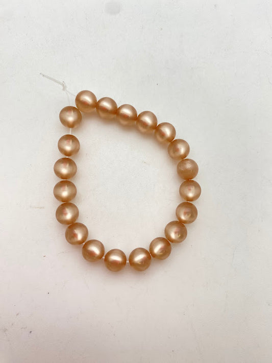 Moon glow round 8mm Prosecco