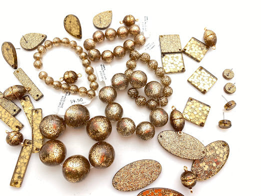 Link Glitter 40x20mm Bronze