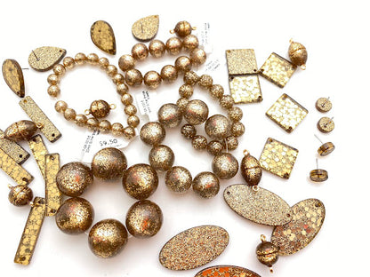 Link Glitter 40x20mm Bronze