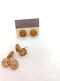 Stud with loop 10mm Glitter Bronze