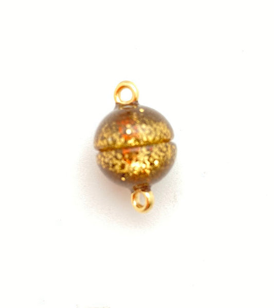 Magnetic Clasp 12mm Glitter Bronz