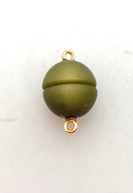 Magnetic Clasp 16mm Satin Matte Army