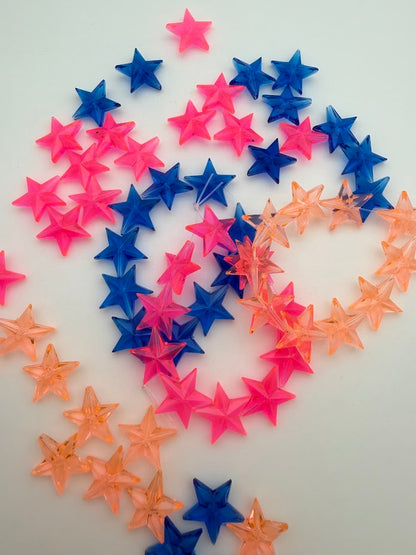 Faceted Star Bead 14mm Cobalt
