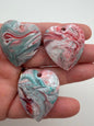 Faceted Heart Pedant 36mm High Tide